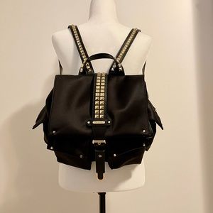 Pre-owned Michael Kors Gold Studded Backpack